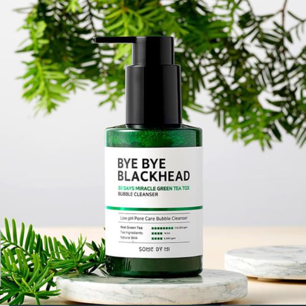 SOMEBYMI Bye Bye Blackhead 30 Days Miracle Green Tea Bubble Cleanser 120gr SOME BY MI