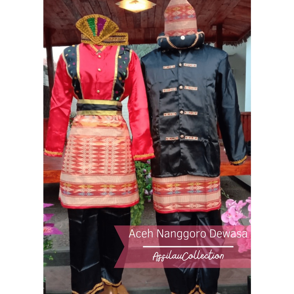 Baju Adat Dewasa Aceh Nanggoro satuan (Laki/Cewek)
