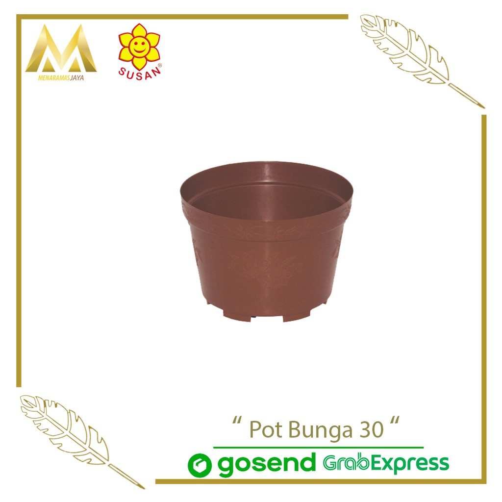 Pot Bunga 30 Cm/ Pot Bunga Plastik/ Pot Tanaman Plastik