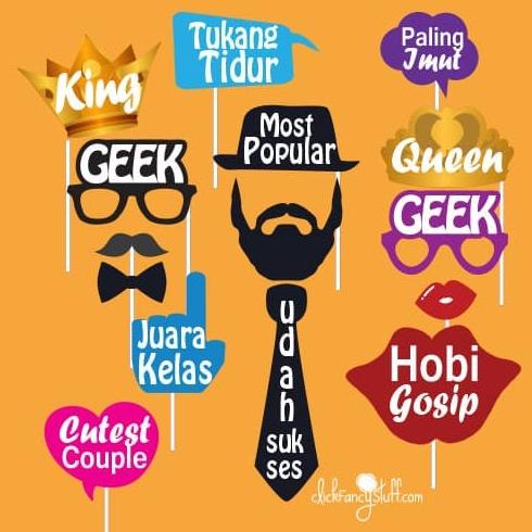 Helnan_Store | Photobooth Props / Properti / Aksesoris Foto Reuni