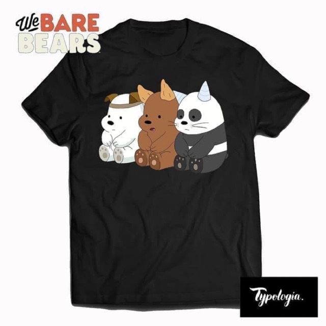 BAJU KAOS WE BARE BEARS HALLOWEEN UNISEX