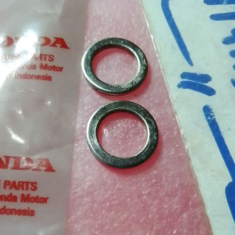 ring baut banjo selang master rem kaliper cakram honda original atas bawah 2pcs