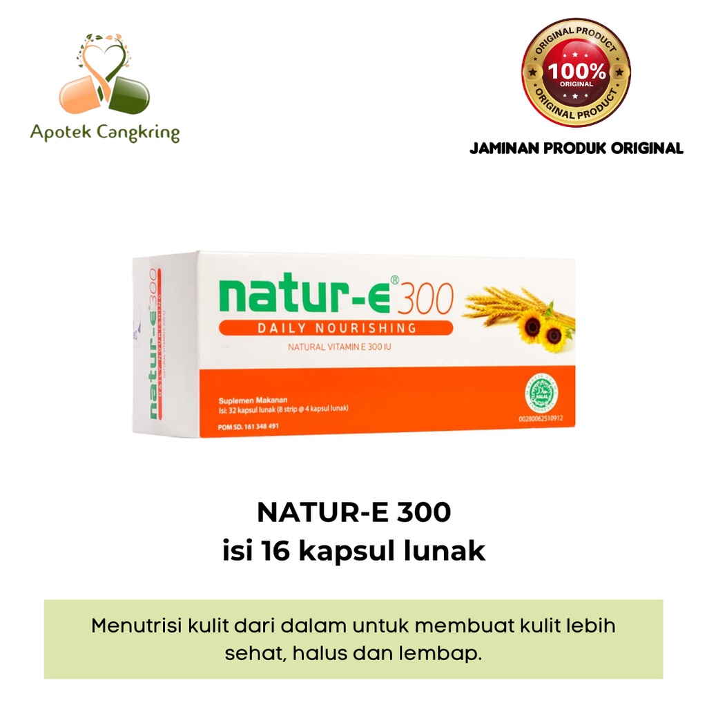 Natur-e Nourish Capsul 300 IU 16s /natur e vitamin e/vitamin-e 300iu isi 16