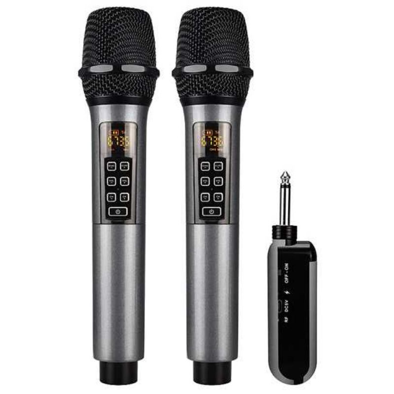 Mikrofon Karaoke Microphone Wireless With Echo  Portable KTV D300