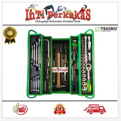 TEKIRO TOOL BOX SET 72 PCS / KUNCI MEKANIK SET / MECHANIC TOOLS 72PCS