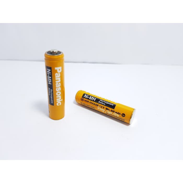

Baterai Charge Original Panasonic AAA 630mAh Battery NI-MH HHR-65AAAB
