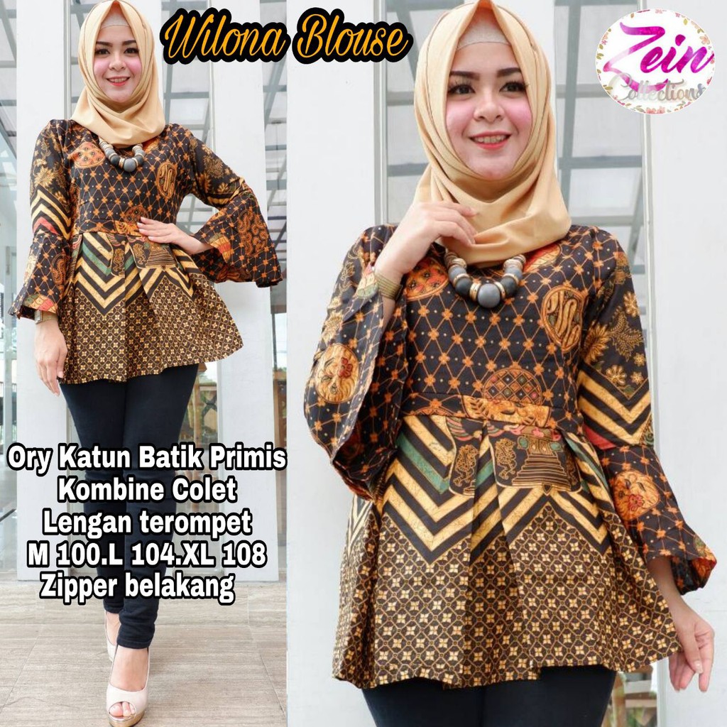 1010+ Model Baju Batik Lengan Terompet Terbaru