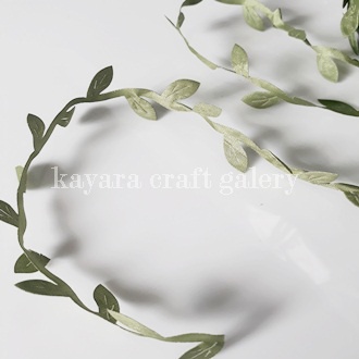 DAUN RAMBAT SATIN/DAUN HIAS KECIL ARTIFICIAL/FLOWER CROWN METERAN