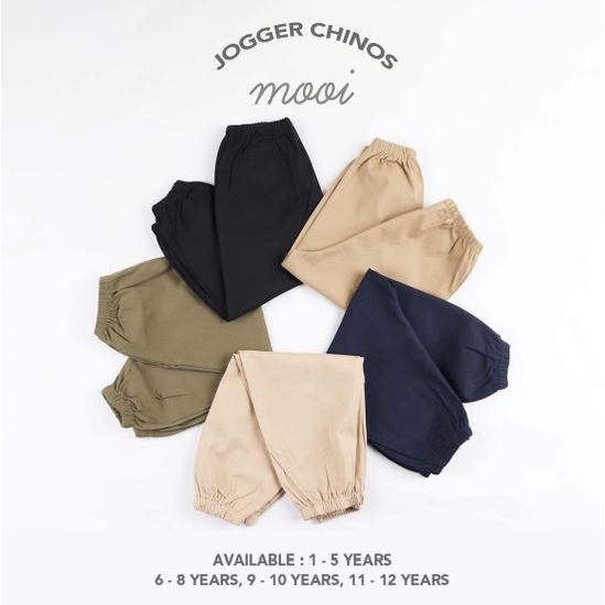 MOOI JOGGER CHINOS/Celana Jogger Anak 1 Pcs