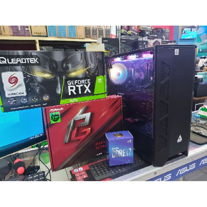 PC GAMINGINTEL  I7 10700 RAM 16 GB WITH 8 GB RTX 3070 RENDER