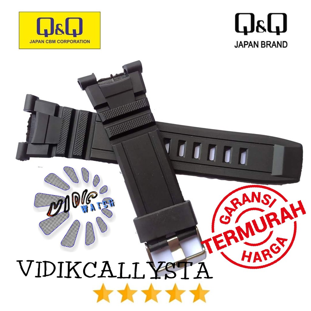 Strap QQ QnQ Q&amp;Q M-124 QnQ M124 Tali Jam Tangan Q&amp;Q M 124 Black