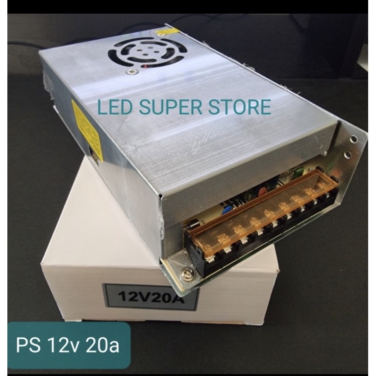 Power Supply 12v 2a 3a 5a 10a 15a 20a 30a 33a jaring / Besi Rongga, adaptor / trafo