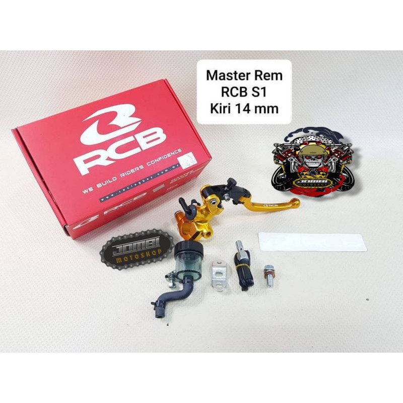 MASTER REM RCB S1 RADIAL KANAN 14MM/ORI RACING BOY  Gold black silver red