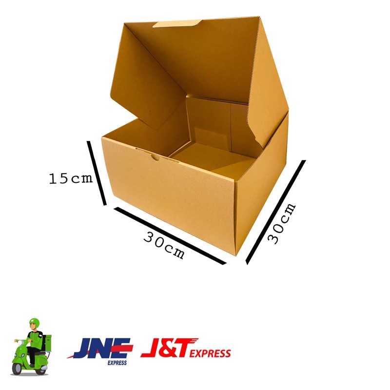 

kardus die cut polos baru uk 30x30x15 cm