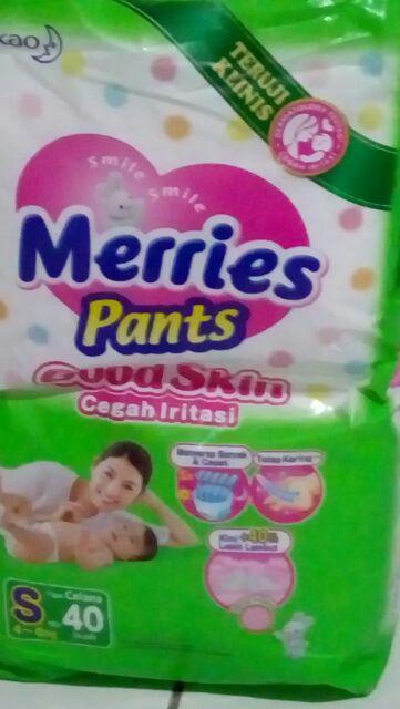 Merries pants S40 M34 L30 XL26 popok meris S 40 M 34 XL 26