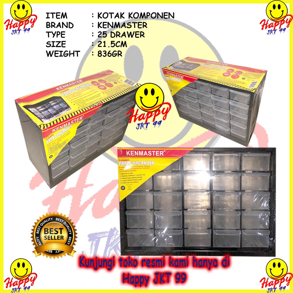 [ HAPPY JKT 99 ] RAK BOX MULTI KOMPONEN KERAJINAN TANGAN BAHAN PLASTIK KUAT KUALITAS BAGUS