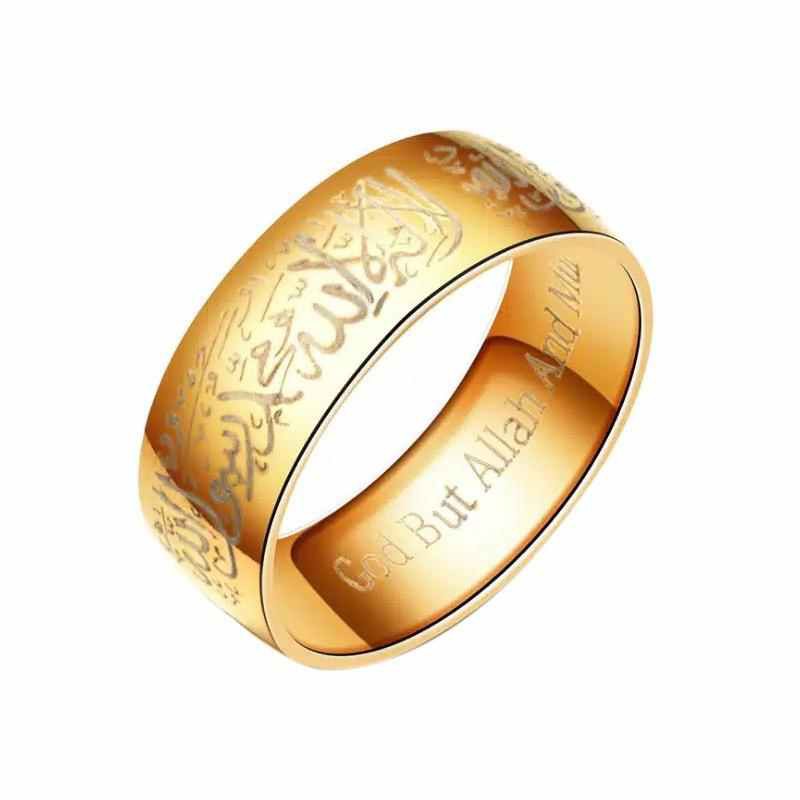 PGX Cincin Titanium Couple Tauhid Aksesoris Fashion Perhiasan Anti Karat - TC036