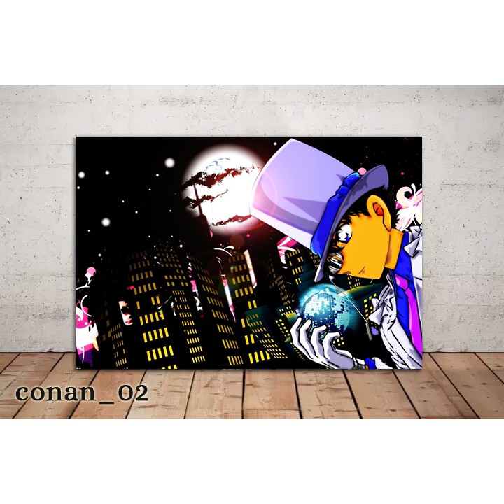 Poster Kayu Detective Conan/Hiasan Dinding Kayu mdf 6mm/Dekorasi Dinding/Dekorasi Kamar/Poster Conan