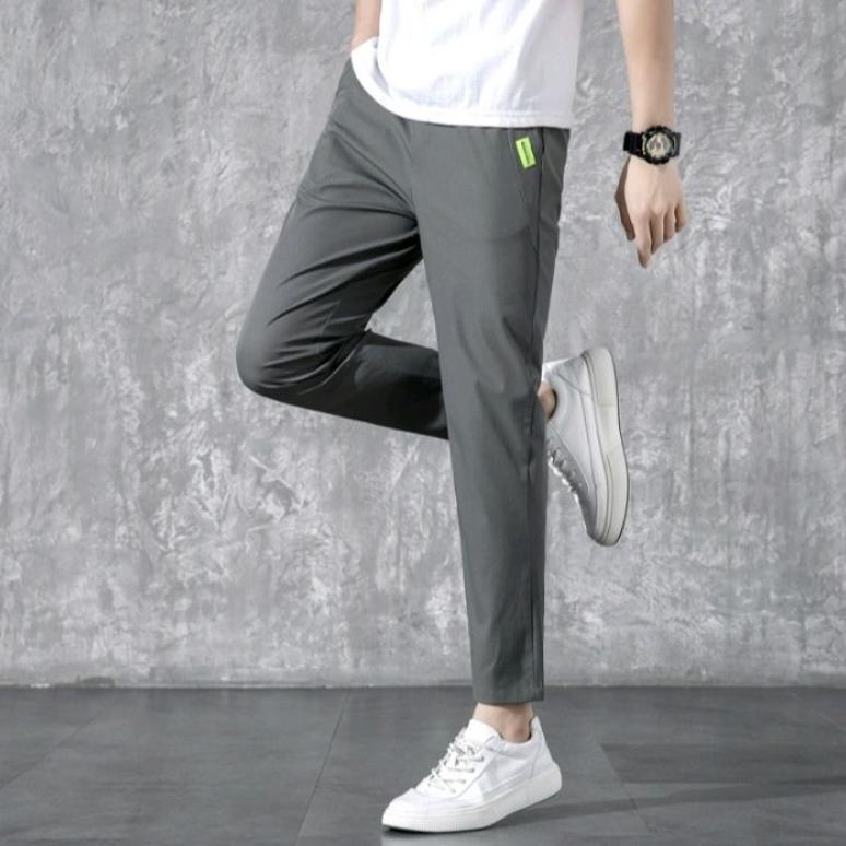 Celana Pria Kain Stretch Empat Sisi Celana Panjang Pria Casual Elastis