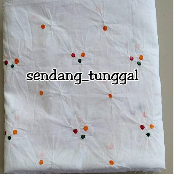 Paling Diminati Jumputan Solo Handmade Warna Putih