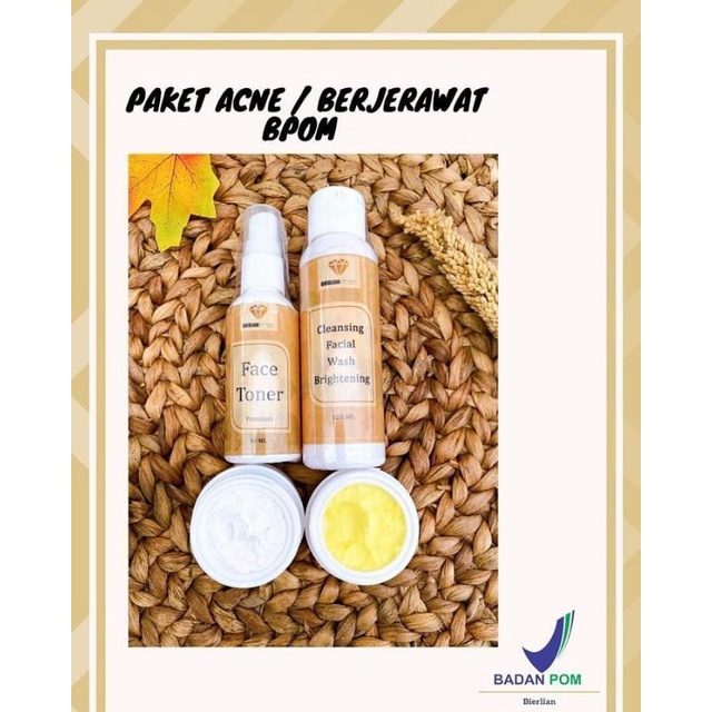 Skincare BPOM Bierlian Skin Expert Paket Acne Original