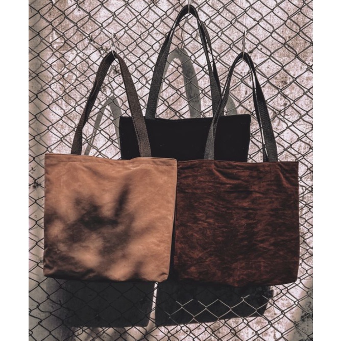 Totebag Suede (TERMURAH) Resleting