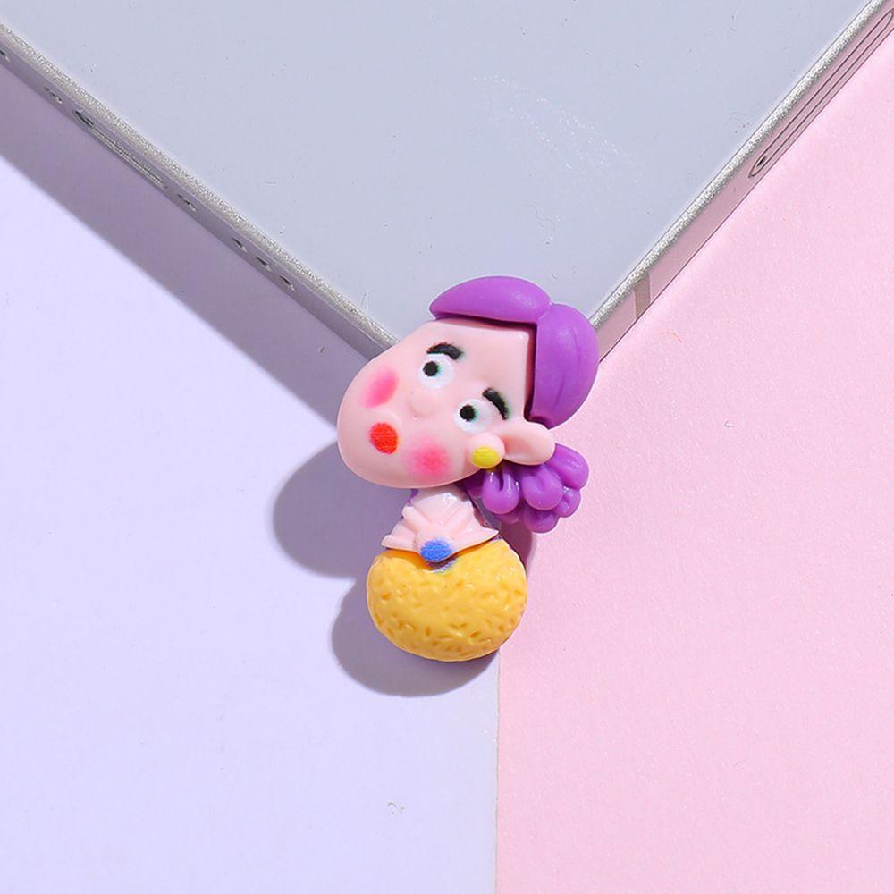 Mxbeauty Kartun Klip Anting Lucu Temperamen Hadiah Resin Anak Tanpa Tindik Gaya Korea Earrings