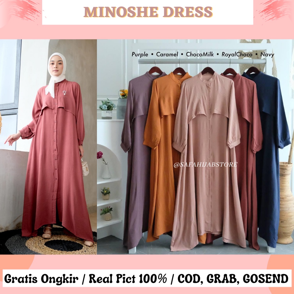 MINOSHE DRESS / DRESS PESTA / DRESS KONDANGAN / DRES SPOLOS