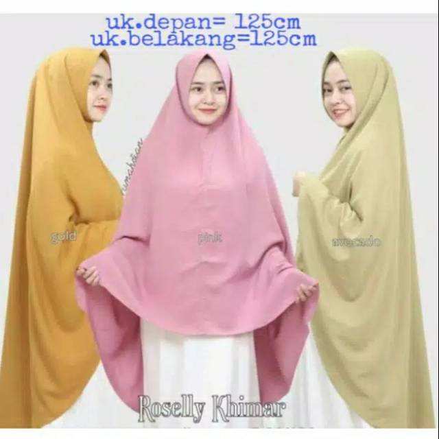 ROSELLY NON PET SUPER JUMBO XXXL HIJAB JILBAB KHIMAR INSTANT