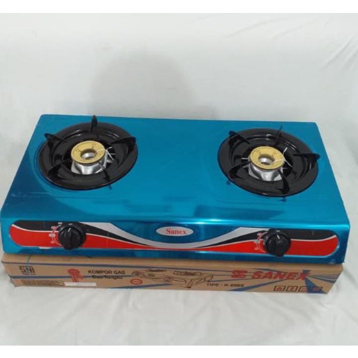 SANEX Kompor Gas 2 Tungku Stainless Steel