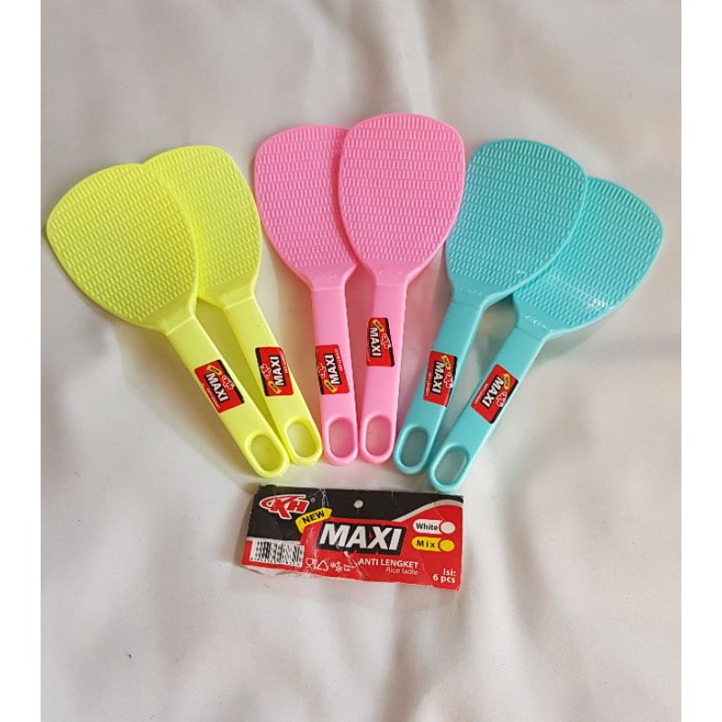 6 pcs centong nasi Manohara / rice ladle / anti lengket / tebal