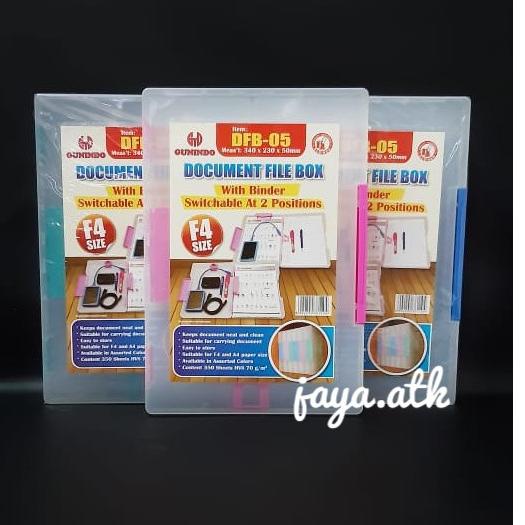 [XS493] MAP PLASTIK DOKUMEN TENTENG FOLIO F4 FILE CASE DOCUMENT FILE BOX DFB-005 HARD CASE PLASTIK T