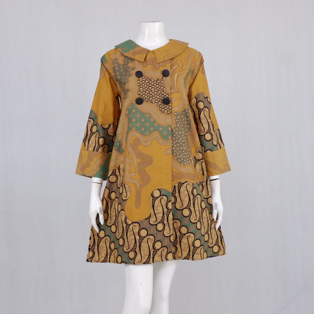 Tunik Nayaka batik solo trendy..dress kerja wanita