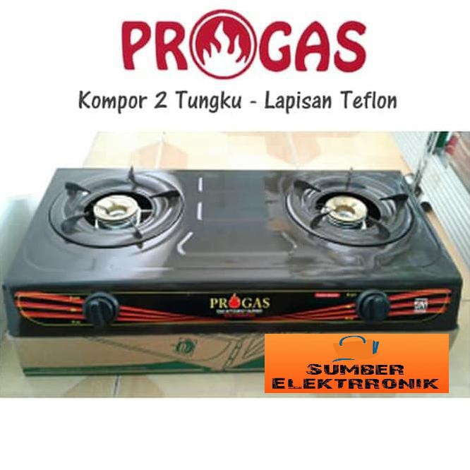 Kompor Gas 2 Tungku Teflon PROGAS PG 269 C