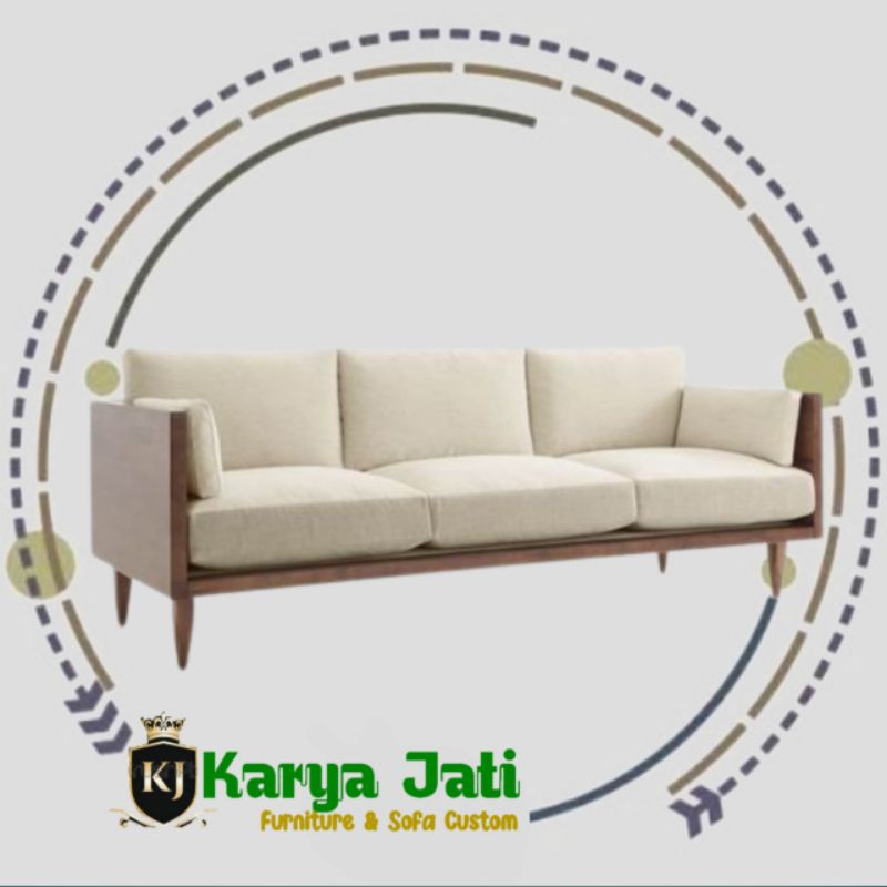 KJF Sofa CHENT Minimalis 2 + 3 Seater + Meja Minimalis Set Sofa Tamu Seater 2 + 3 + Meja Set Sofa Ta