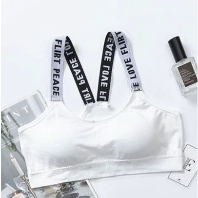 [ LINGERIE MASTER ] - (B-26) BH Sport Bra Push Up Gym Fitness Zumba Jogging BH-B-26 Putih