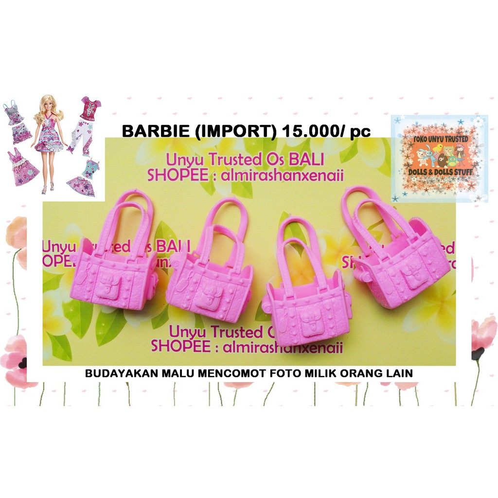 (T.A.S) Boneka Barbie Mattel/ Barbie/ Barbie Doll/ Licca/ Monster High (ORIGINAL - IMPORT)- PINK L14