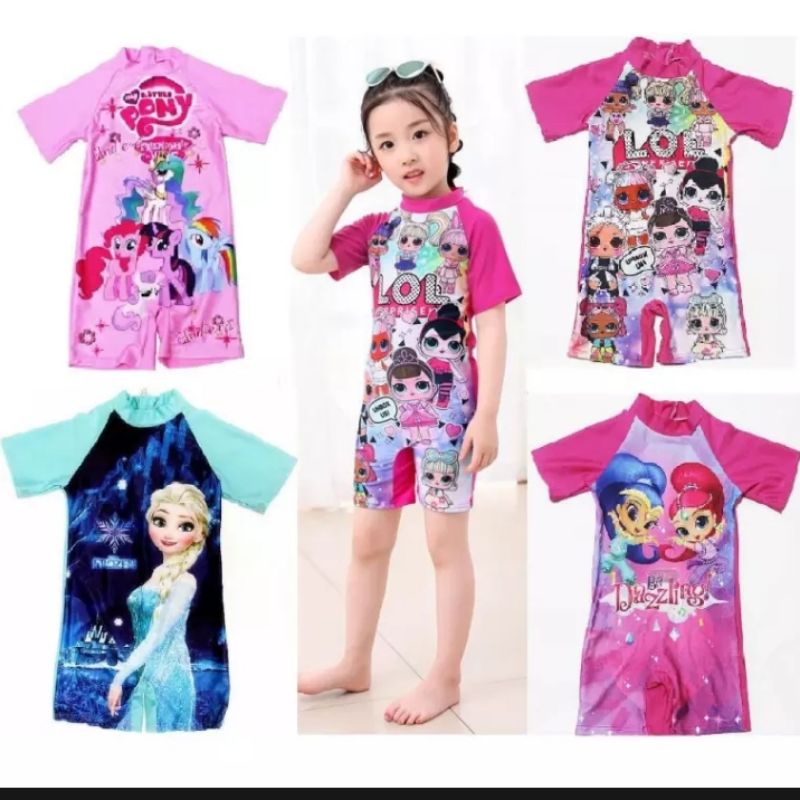 BAJU RENANG ANAK CEWEK..USIA 6 BLN - 9 THN