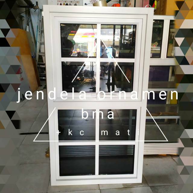 Jendela Aluminium 55x100 Ornamen Gandeng 1hidup 1mati Shopee Indonesia