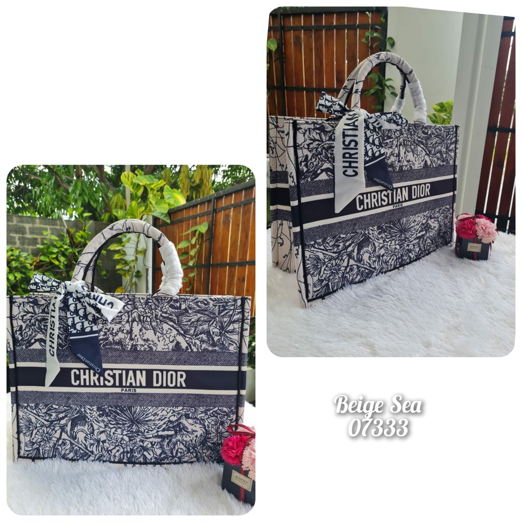Tote Bag OBLIQUE  FULL EMBOSS Import Premium Kode  07333