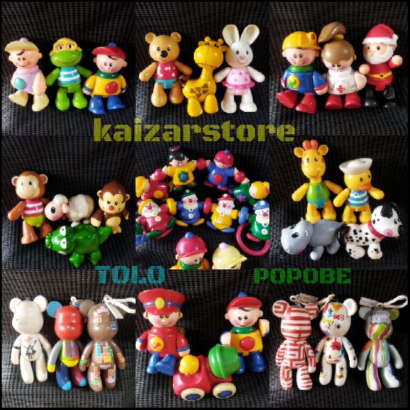 Mainan TOLO original / Toys Anak Bayi Pilot Suster animals popobe Motorik Edukasi Murah Second Prelo
