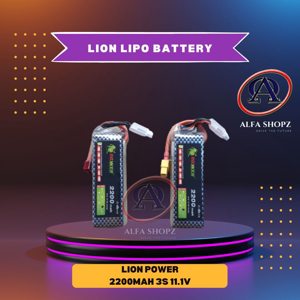 Lion Baterai Battery LiPo 2200mah 3S 11.1V 40C Lipo Battery