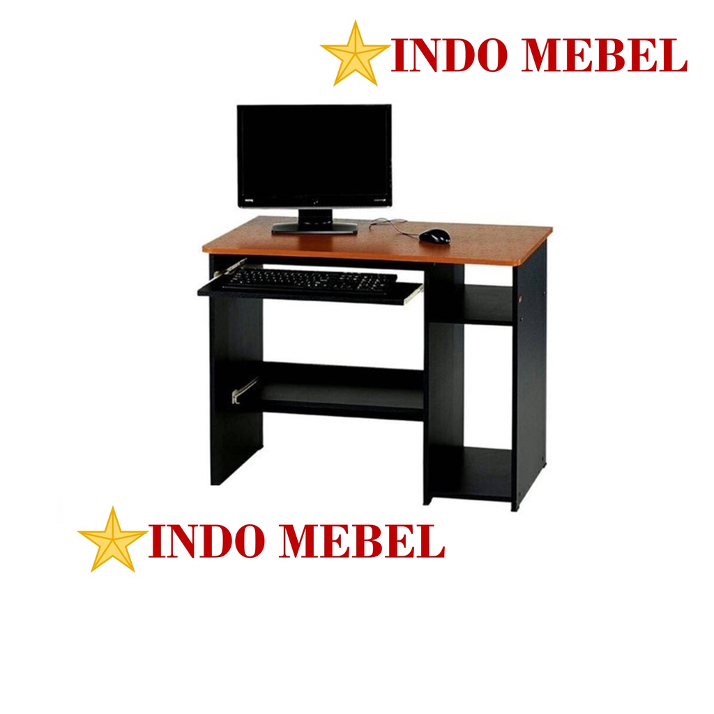 Activ Meja Komputer Kerja / Minimalis Motif Kayu FADO CT 90 (Uk. 90) READY MAKASSAR PROMO