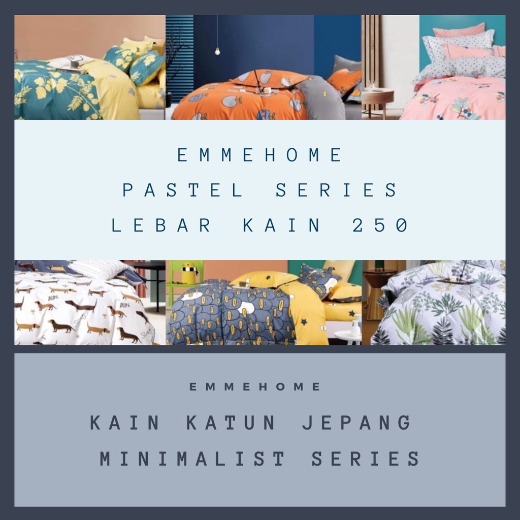 KAIN KATUN JEPANG MOTIF /  KATUN IMPORT / KAIN SPREI DAN BED COVER / BEDCOVER KATUN JEPANG PREMIUM LEBAR 250CM