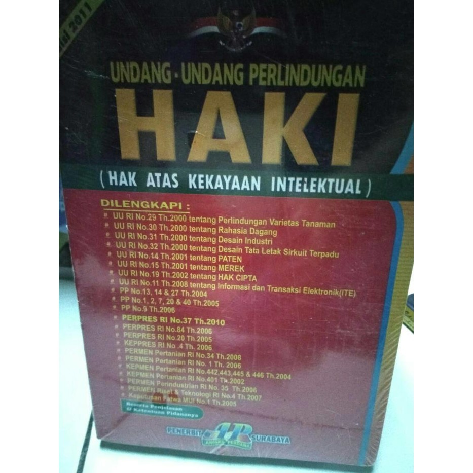 

UNDANG UNDANG PERLINDUNGAN HAKI