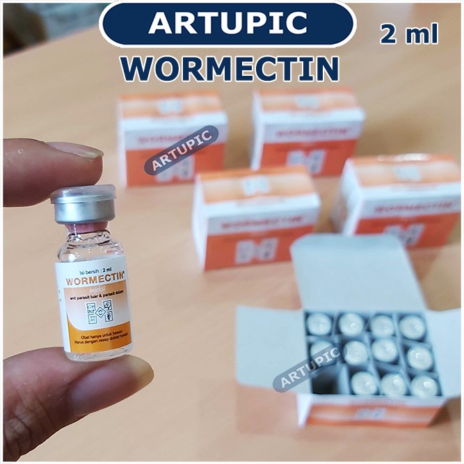 Wormectin Injeksi 2 ml Obat Scabies Suntik Injeksi Kudix Kutu Jamur Caplax Cacing Kucing Kelinci