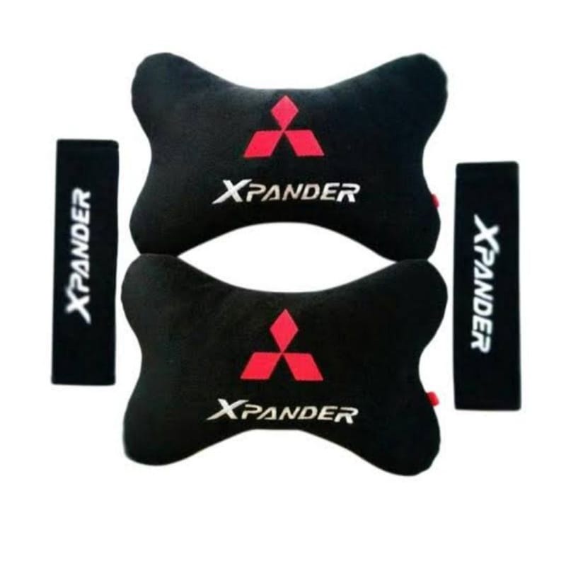 Bantalan Leher Headrest Set Penyangga Punggung Mobil