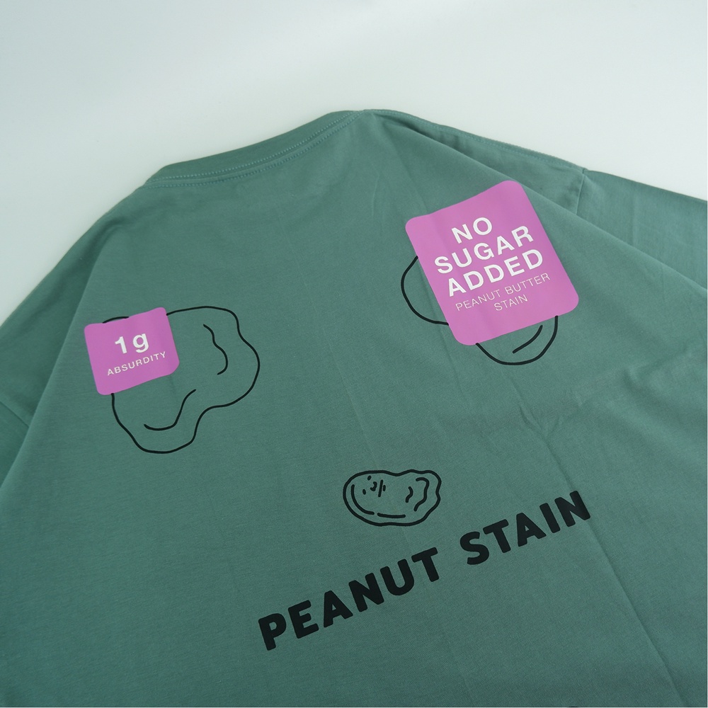 PEANUT STAIN - Packaging Dusty Green Oversized Tshirt