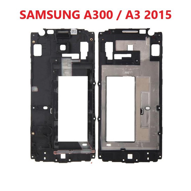 FRAME LCD SAMSUNG GALAXY A3 2015 / A300 / A300F / A300H ORIGINAL ~ TULANG TENGAH ~ TATAKAN LCD