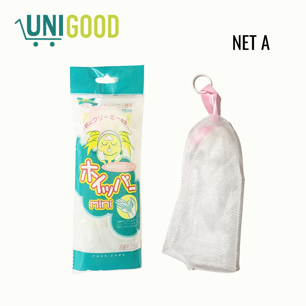 UNIGOOD - Premium Bubble Foaming Net Kantong Jaring Sabun Penghasil Busa Cuci Muka